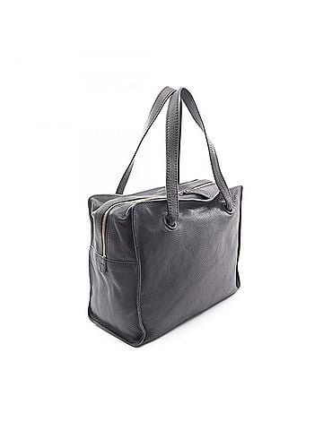 Chanel Chanel Coco Mark Tote Bag Handbag Leather Women's Black (view 2)