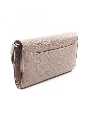 Hermès Hermes Constance Long To Go Shoulder Bag/Handbag, Leather, Calfskin (Cowhide), Veau Epsom, Women's, Gray (view 2)