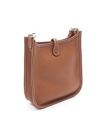 Hermès Hermes Evelyne TPM Shoulder Bag/Handbag, Taurillon Clemence Leather, Women's, Brown (view 2)