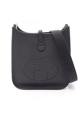 Hermès Hermes Evelyne TPM Amazon Shoulder Bag Handbag Leather Taurillon Clemence Women's Black (view 1)