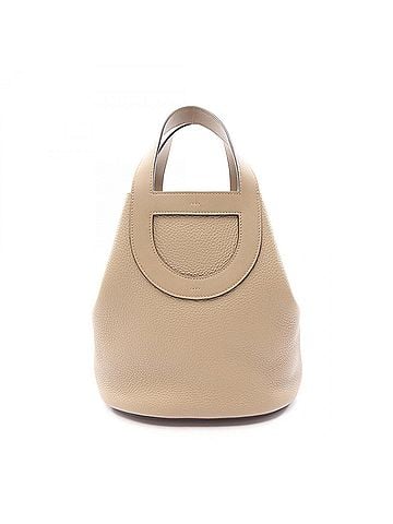 Hermès Hermes In the Loop 23 Handbag, Leather, Calfskin (Cowhide), Taurillon Clemence, Veau Swift, Beige. (view 1)