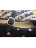 Sézane 100% Cotton Floral Gold Blue Flats Size 8 - photo 5