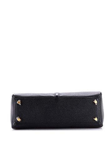 Céline 16 Top Handle Bag Grained Calfskin Medium (view 2)