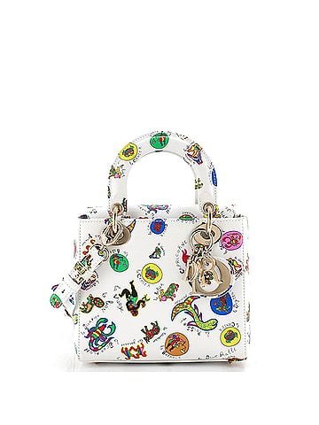 Christian Dior My ABCDior Lady Dior Bag Printed Leather Small (view 1)