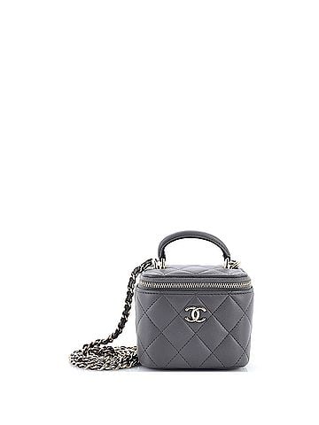 Chanel Classic Top Handle Vanity Case with Chain Quilted Lambskin Mini (view 1)