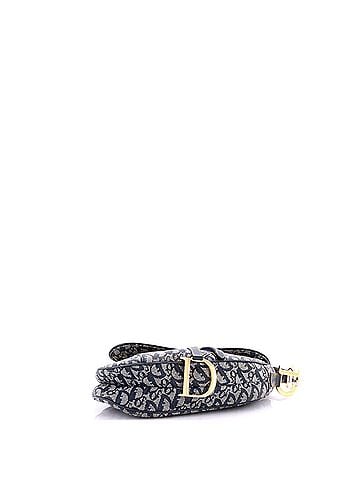 Christian Dior Vintage Saddle Bag Diorissimo Canvas Medium (view 2)