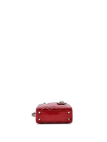 Christian Dior Lady Dior Chain Bag Cannage Quilt Patent Mini (view 2)