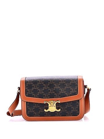 Céline Triomphe Shoulder Bag Triomphe Coated Canvas Medium (view 1)