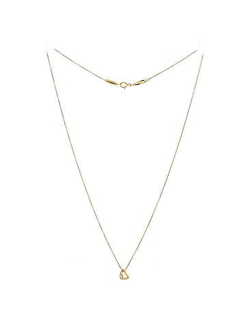 Tiffany & Co. Elsa Peretti Open Heart Pendant Necklace 18K Yellow Gold 7mm (view 2)