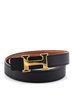 Hermès 100% Leather Black Constance Reversible Belt Leather Thin One size - photo 1