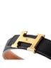 Hermès 100% Leather Black Constance Reversible Belt Leather Thin One size - photo 4
