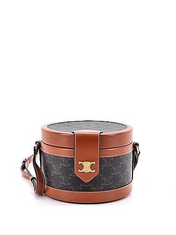 Céline Tambour Bag Triomphe Coated Canvas Medium (view 1)