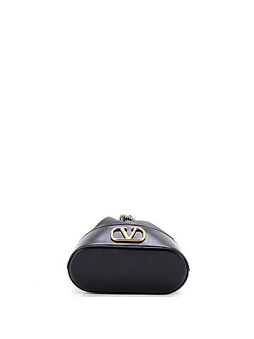 Valentino Garavani VLogo Drawstring Bucket Pouch Leather (view 2)