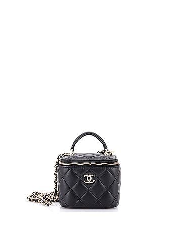 Chanel Classic Top Handle Vanity Case with Chain Quilted Lambskin Mini (view 1)