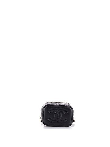 Chanel Classic Top Handle Vanity Case with Chain Quilted Lambskin Mini (view 2)