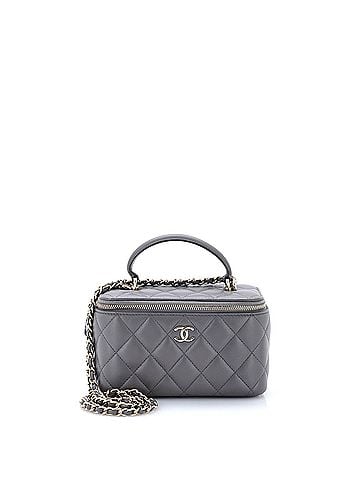Chanel Classic Top Handle Vanity Case with Chain Quilted Lambskin Small (view 1)
