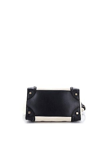 Céline Luggage Bag Canvas and Leather Micro (view 2)
