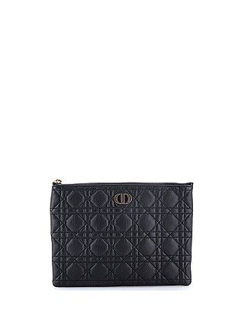 Christian Dior Caro Daily Pouch Cannage Quilt Calfskin Medium (view 1)