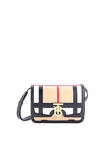 Burberry TB Flap Bag Vintage Checked Leather Small (view 1)
