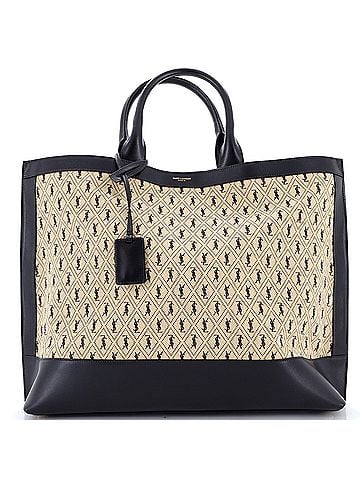 Saint Laurent Le Monogram Tote Monogram All Over Canvas and Leather Large (view 1)