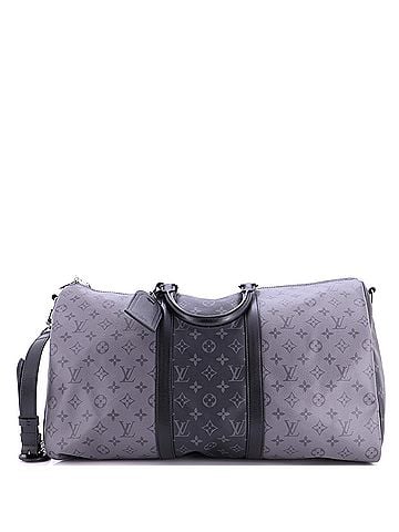Louis Vuitton Keepall Bandouliere Bag Reverse Monogram Eclipse Canvas 50 (view 1)
