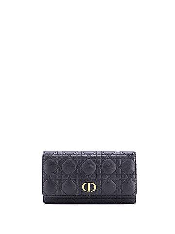 Christian Dior Caro Belt Pouch with Chain Cannage Quilt Calfskin (view 1)