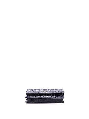 Christian Dior Caro Belt Pouch with Chain Cannage Quilt Calfskin (view 2)