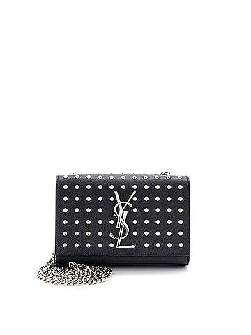 Saint Laurent Classic Monogram Crossbody Bag Studded Leather Small (view 1)