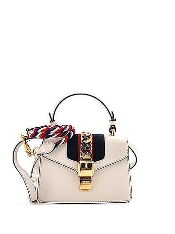 Gucci Sylvie Top Handle Bag Leather Mini (view 1)