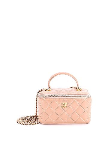 Chanel Classic Top Handle Vanity Case with Chain Quilted Lambskin Small (view 1)