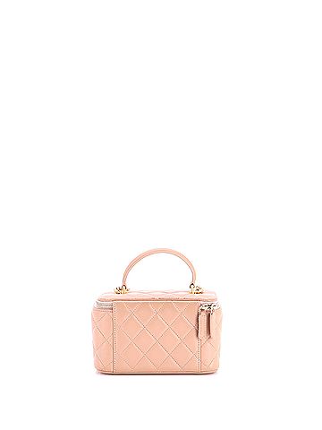 Chanel Classic Top Handle Vanity Case with Chain Quilted Lambskin Small (view 2)