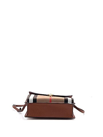 Burberry Macken Crossbody Bag Leather and House Check Canvas Small (view 2)