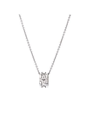 Bvlgari Parentesi Ring Pendant Necklace 18K White Gold (view 1)