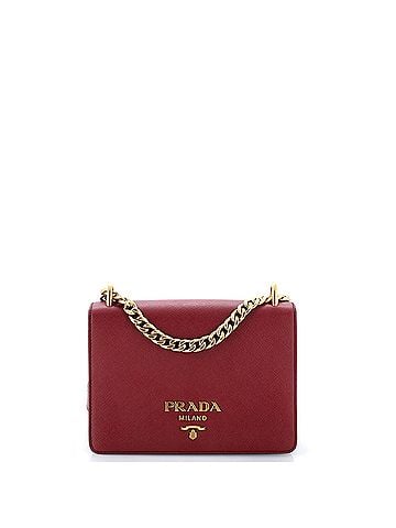 Prada Chain Flap Bag Saffiano Leather Small (view 1)