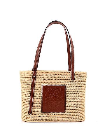 Loewe Square Basket Tote Woven Raffia Small (view 1)