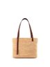 Loewe 100% Raffia Tan Square Basket Tote Woven Raffia Small One size - photo 4