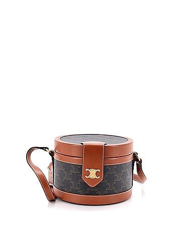 Céline Tambour Bag Triomphe Coated Canvas Medium (view 1)