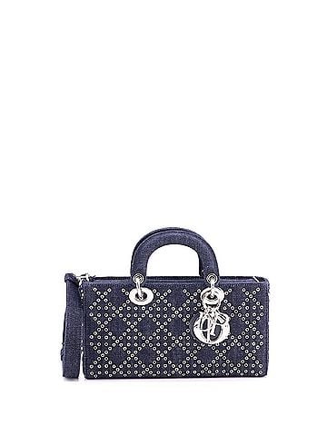 Christian Dior Lady D-Joy Bag Eyelet Cannage Denim Medium (view 1)