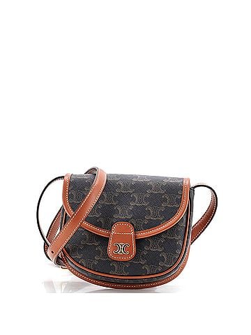 Céline Besace Flap Bag Triomphe Coated Canvas Mini (view 1)