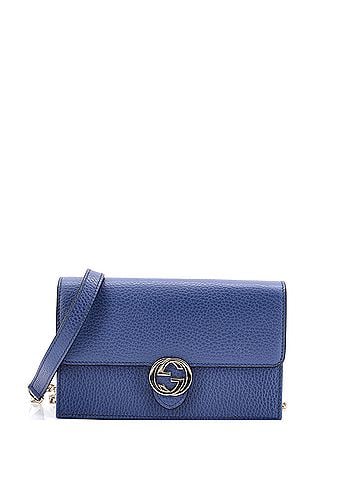 Gucci Interlocking Wallet on Chain Leather (view 1)