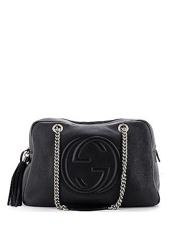 Gucci Soho Chain Zip Shoulder Bag Leather Medium (view 1)