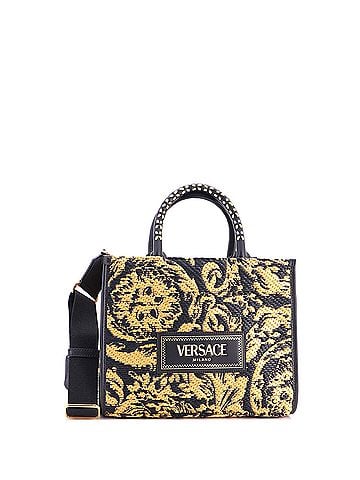 Versace Athena Tote Barocco Raffia Small (view 1)