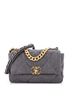 Chanel 100% Wool Gray 19 Flap Bag Quilted Wool Medium One size - photo 1