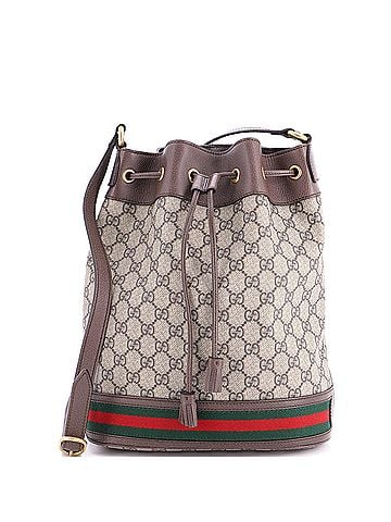 Gucci Ophidia Bucket Bag GG Coated Canvas Medium (view 1)