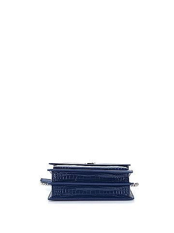 Saint Laurent Sunset Crossbody Bag Crocodile Embossed Leather Medium (view 2)