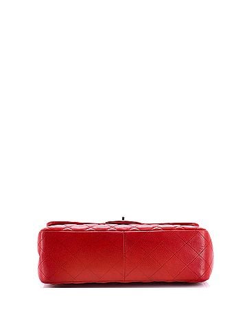 Chanel Vintage Classic Double Flap Bag Quilted Caviar Jumbo (view 2)