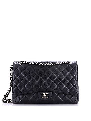 Chanel Classic Single Flap Bag Quilted Caviar Maxi (view 1)