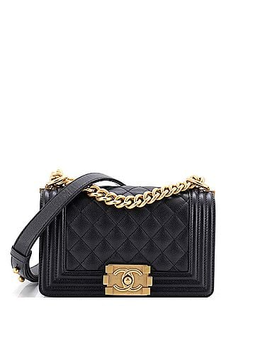 Chanel Boy Flap Bag Quilted Caviar Small (view 1)