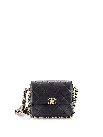 Chanel Framing Chain Flap Bag Quilted Calfskin Small (view 1)