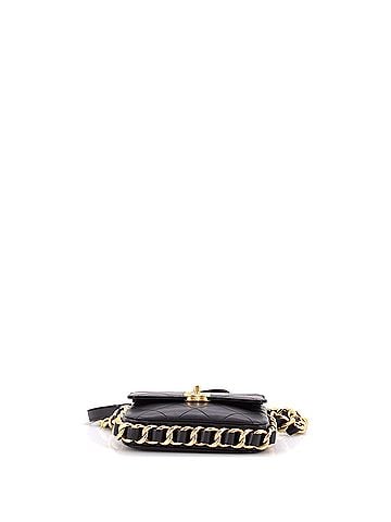 Chanel Framing Chain Flap Bag Quilted Calfskin Small (view 2)